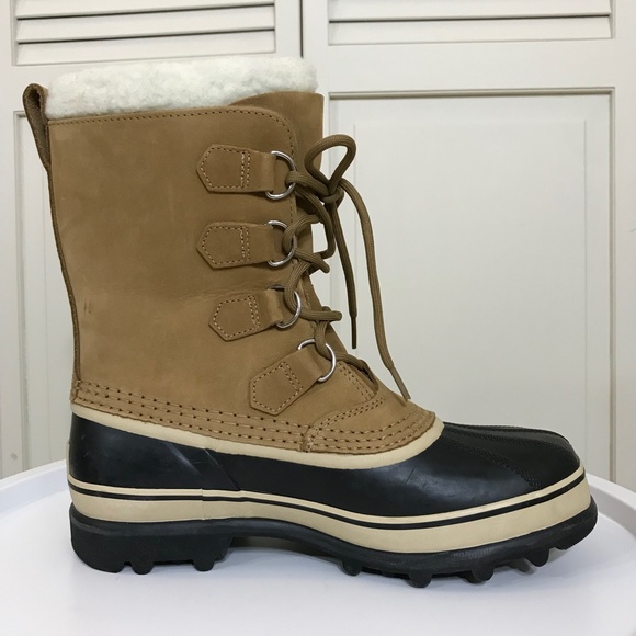 Sorel Caribou Waterproof Buff Boots Size 10 - Picture 2 of 7